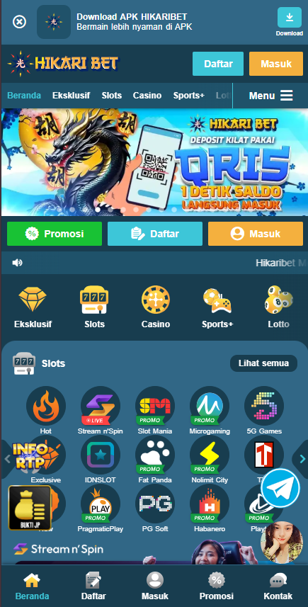 Login & Daftar Hikaribet